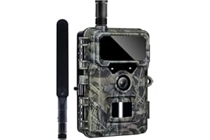 Cámara de Caza 4G Rollei, 4K Camara Fototrampeo con Tarjeta Sim y App y Sensor de Movimiento Cámara de Fotos Trampeo Caza Infrarroja con Visión Nocturna Tarjeta SD de 32GB IP66,Cámara-Caza-Fototrampeo