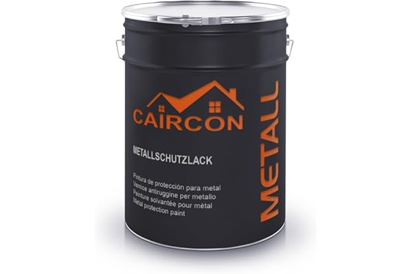 CAIRCON Peinture métal pour fer, acier - Extreme résistance extérieur - Protection antirouille - A base de solvant - Gris anthracite 2,5L
