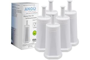 ANGO 5 x filtr wody zamiennik do Sage Claro Swiss BES008 wkład filtrujący kompatybilny z Sage Oracle Barista Pro Touch BES878/BES880/SES810/BES980/BES990/SES920