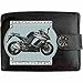 Produktbild KAWASAKI Z1000 SX Grau Bild auf KLASSEK Marken RFID Herren Geldbörse Portemonnaie Echtes Leder Motorrad Bike Zubehör Geschenk mit Metall Box NICHT OFFIZIELLE Kawasaki Produkte
