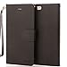 Price comparison product image iPhone 6S Leather Case,iPhone 6 Leather Case, IPHOX Premium Folio Leather Wallet Case with [Kickstand] [Card Slots] [Magnetic Closure] [Hand Strap] Flip Notebook Cover Case for iPhone 6/6S - Black