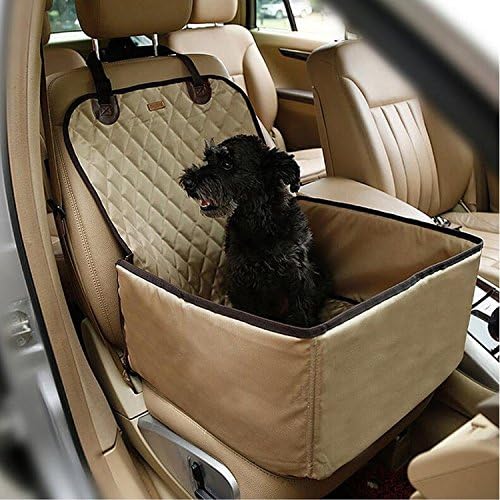 Pet Car Seat Cover, Dometool Travel Car Auto Rear Pet Dog Cat Seat Cover Basket Protector Nylon Waterproof,Champagne
