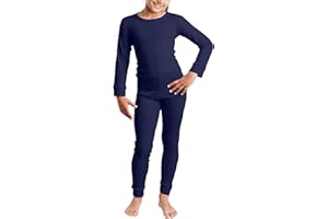 Cocain underwear 2 Stück Lange Kinder Thermo Unterhosen Thermo-Unterhemden für Kinder, innen angeraut, kuschelig warm, 122/128-158/164