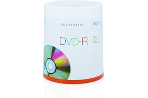Memorex M00577 DVD-R 16x 100 Pack Cakebox