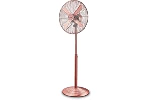 Zephir Ventilatore a Piantana, Pale ø 40 cm Oscillante 3 Velocità colore Bronzo, PFV41BR