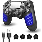 PS4 Controller, Controller Für PS4, Kabelloser Controller mit Dual Vibration, Stereo Kopfhöreranschluss, Touchpad, Sechs Achs