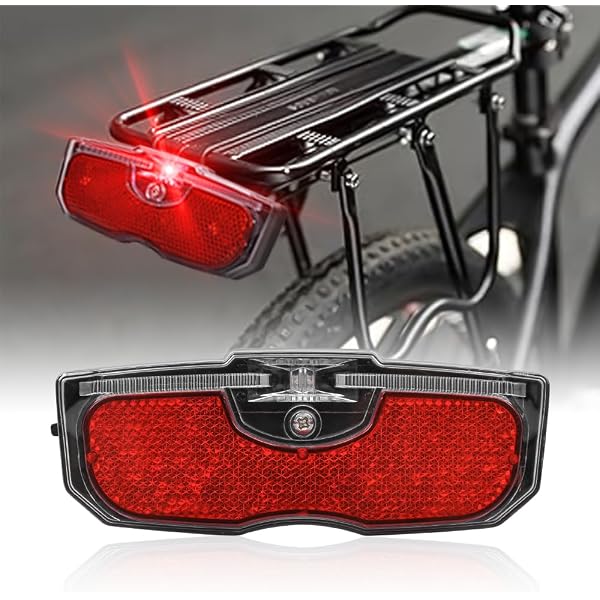 Luce Posteriore Bici 5 LED - Segnale Rosso Ad Alta Potenza Di Sicurezza