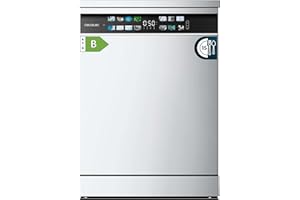 Cecotec Lave-vaisselle 60cm Bolero Aguazero 6700 B Lave-vaisselle blanc, 15 couverts, Classe B, Moteur Inverter Plus, O2 Dry, Lavage Double Zone, Plateau Ajustable, Turbo Dry+ et Demi-charge.