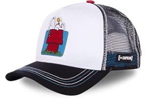 Snoopy Fistaszki Biały Czarny Czapka Truckerka Capslab