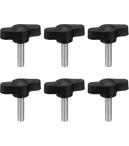 2-Pack Drywall Stilts Replacement Screws – Butterfly Wing Bolts With Rubber Pads, Heavy Duty Hardware For Construction Ceiling Work, Universal Fit