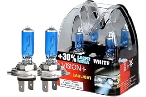 CICL Headlight Bulb H7 2-Pack 12V 100W Super Bright Headlamp +30% Light Source More Brightness High Beam Low Beam and Fog Replacement Bulb