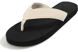 Anmerl Flip-Flops für Damen & Herren - Leichte Badelatschen mit Atmungsaktiven Stoffriemen, Rutschfeste Sommer-Sandalen Zehentrenner für Strand, Pool, Haus & Garten