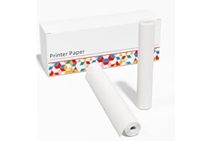 ‎ITARI Itari 2 Rollen Thermopapier für tragbaren Drucker M832, Kompatibel mit Phomemo MUNBYN JADENS HPRT Thermodrucker, Thermorollen Druckerpapier für kontinuierliches Drucken, 210mm(B) x 7m(L), 2 Rollen