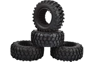 KEEDA 1.9 inch Rubber Tires Wheel Tyres for 1:10 RC Rock Crawler Car Axial SCX10 RC4WD D90 D110 TF2 TRX4 (A)