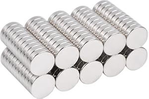 OCEUMAOA 100 Pack Magnets Strong 8x2mm Mini Magnets Small Magnets for Crafts Round Magnets for Miniatures Neodymium Magnets for Whiteboard Board Fridge