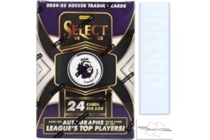 StreetCards 2024-25 Panini Select Premier League Soccer EPL Blaster Box with 24 Trading Cards + 6 Toploaders Magnet!