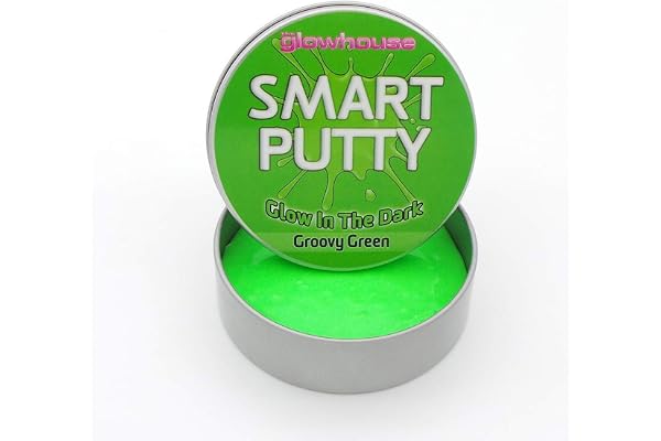 The Glowhouse glöd i mörkret smart slime kitt ((Groovy Green))