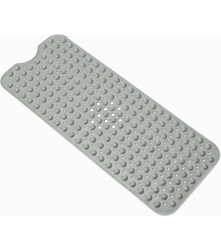 Tapis De Baignoire BEARTOP 40x100cm - 200 Ventouses, Anti-Dérapant, Lavable Machine, Blanc