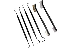 Lyman and Brush Set mit Bürsten und Pick zum Reinigen, Unisex, Erwachsene, schwarz, Verschiedene