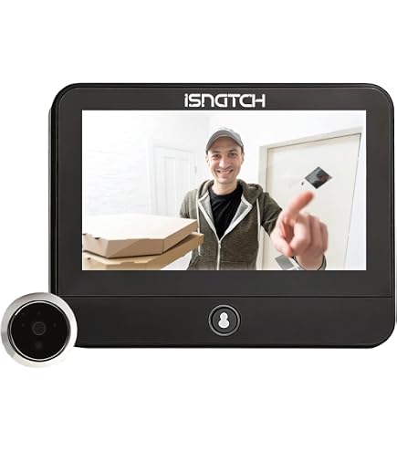 Campanello WiFi Video Con Schermo 4.3 Pollici E Rilevamento Movimento - Citofono Intelligente, Visione Notturna, Facile Installazione