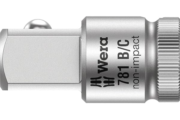 Wera 781 B/C 3/8" Connection Part, 3/8" - 1/2" x 36 mm