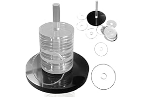 DELAIHUIL Schocken Set Schockbesteck Mit 14 Scheiben Enthalten 13 Transparent 1 Schwarz Schocken Spiel Set Schock Besteck Für Alle Arten Von Puzzlespielen