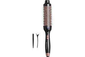 Wavytalk Thermal Brush Spazzola Termica Arricciante, Spazzola Arricciante Ionica da 38mm Riscaldata per Creare Volume e Blowout, Dual Voltage