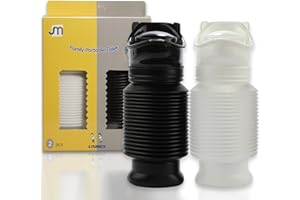 Topcloud Lot de 2 urinoirs rétractables - 750 ml - Pour homme et femme - Portable - Réutilisable - Urinoir d'urgence pour camping, voiture, voyage, embouteillage et file d'attente