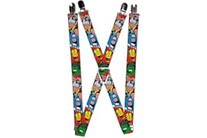 Buckle Down Unisex's Marvel Comics Suspenders-Avengers Superheroes Close