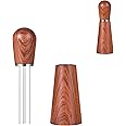 Espresso Coffee Stirrer, Pavant Coffee Stirring Tool for Espresso Distribution, Natural Wood Handle and Stand, Professional Barista Hand Distribution Tool (Red Rosewood)