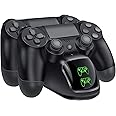 Porro Fino PS4 Controller Charger, Dual USB PS4 Controller Charging Station for Sony PlayStation 4/ PS4/ Slim/ PS4 Pro Charging Dock Stand Station