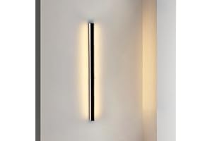 ‎ZMH ZMH Wandlampe led Wandleuchte innen - Modern 60CM 21W Flur Up Down Warmweiß Flurlampe Wohnzimmerlampe Schwarze Bettlampe Wandbeleuchtung für Treppenhaus Wohnzimmer Kinderzimmer Schlafzimmer