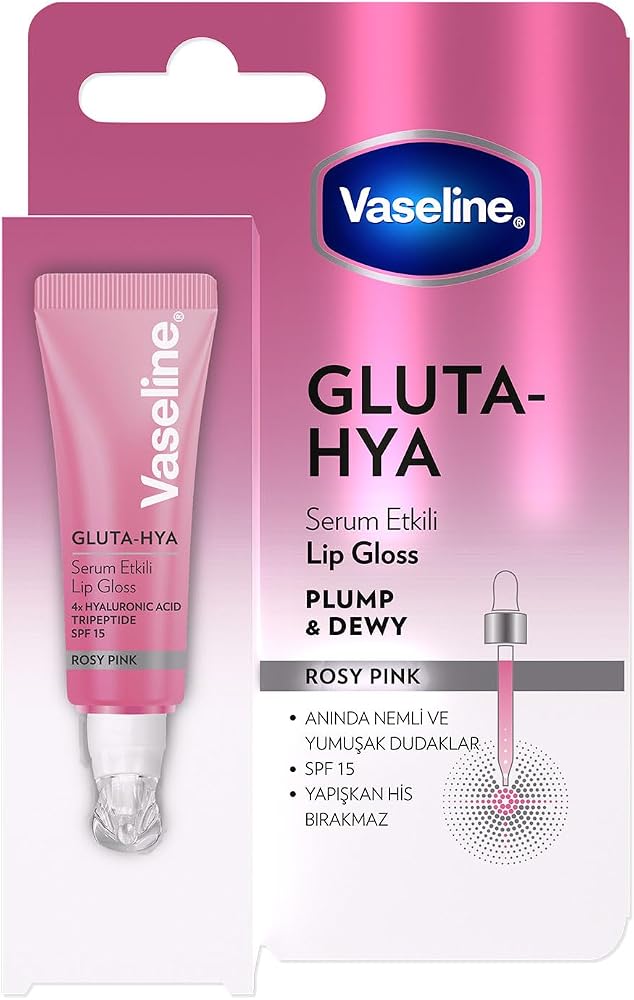 Vaseline Gluta Hya Serum Etkili Lip Gloss Rosy Pink