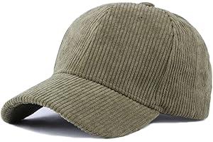 AVILEGO Gorra de béisbol Unisex de Pana, Vintage, Color sólido, Ajustable, Gorra de Camionero para Viajes al Aire Libre