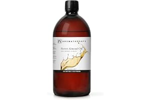 n2 Aromatherapy Huile D’Amande Douce 900ml - Pour la peau, les cheveux, le massage, les ongles, les cuticules, les oreilles, le visage, le corps
