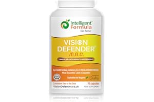 Supplément yeux lutéine, zéaxanthine et méso-zéaxanthine: VISION DEFENDER MAC - Protégez vos yeux et préservez votre vue, caroténoïdes antioxydants végétaliens/végétariens pour les yeux (90 gélules)