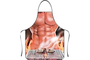 JFAN Delantal Cocina Divertido y Sexy Barbacoa Delantal para Hombre y Mujer
