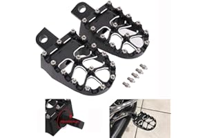 JFG RACING Cale Pieds Moto,CNC Repose Pieds Moto Larges Rotatifs à 360° pour Dyna Iron 883 Sportster Bobber Softail Street Glide Road Glide