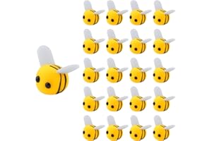 Foyods Biene Filzen Wolle Mini Dekoration,Bienen Deko Kleine Filz Handwerk Dekoration Wollfilz Biene Kleine Bienen Figuren Streudeko Mini für Babyparty Kostüm DIY Handwerk Anhänger Hut Deko