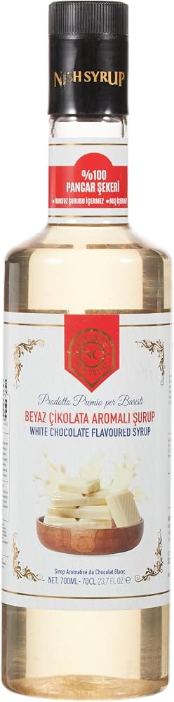 Nish Beyaz Çikolata Aromalı Şurup 700 ML-Pet Şişe