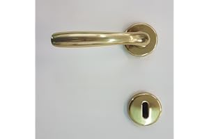 FIP COPPIA MANIGLIA CERVINA OTTONE PER PORTE INTERNE - 161COR