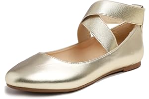 Feversole Women's Round Toe Cute Bow Trim Ballet Flats, Bailarinas de Punta Redonda Decoradas con Lazo de Mujer Bonita