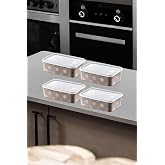 Smartware 4'L&uuml; Set No Frost Saklama Kabı Terra 1600 ML