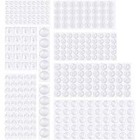 Emooqi 294 Stück Anschlagpuffer Türpuffer Transparent Gummi Anschlagdämpfer Klebstoff Stoßfänger Pads, Elastikpuffer…