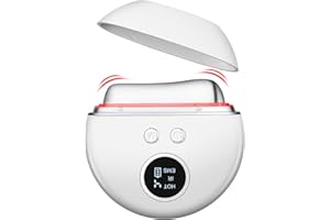 AOGOE Urządzenie kosmetyczne przeciwzmarszczkowe, 4 w 1 masażer twarzy, mikroprąd EMS Gua Sha z 9 regulowanymi poziomami i 4 trybami, terapia guasha twarzy 45°C przeciwzmarszczkowa przeciwzmarszczkowa