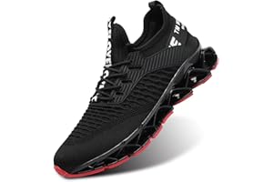 WREZATRO Men's Running Shoes Mesh Athletic Sport Sneakers Gym Fashion Trainers Tennis Casual Walking Zapatos