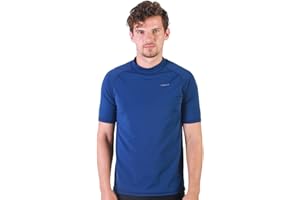 HMILES H.MILES Rash Guard Homme Manches Courtes Protection Solaire UV (UPF) 50+ Anti-UV Haut Surf Plage Natation Plongée T-Shirt Neoprene