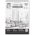 Anupam SketchO Sketch Book A3 Top Wiro Bound Drawing book Acid Free Paper 140 GSM for Artists, Professional (50 Sheets, 100 Pages)