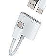 USB-C to USB Adapter for Apple iPhone15 Pro Max Plus for iPad Air Mini Macbook Compatible for Samsung Galaxy(2in1) Type Dongle OTG Charger Cable Accessories Thunderbolt Charging Converter Mouse Port