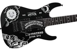 GUITARCUSTOM Set Ouija Stickers Body Guitar & Bass Pegatinas Decoracion Cuerpo Guitarra (blanco)